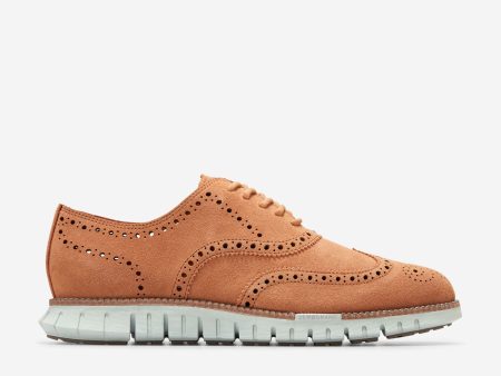 Men s ZERØGRAND Remastered Unlined Wingtip Oxfords on Sale