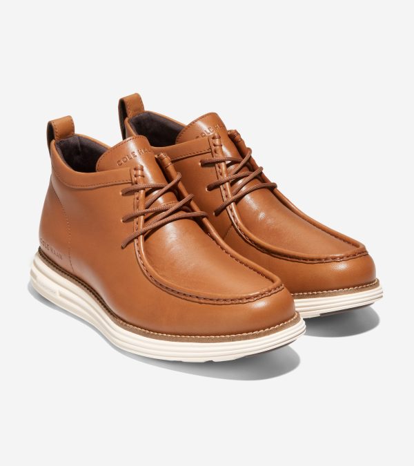 Men s ØriginalGrand Moc Toe Water-Resistant Chukka Boots Online Hot Sale