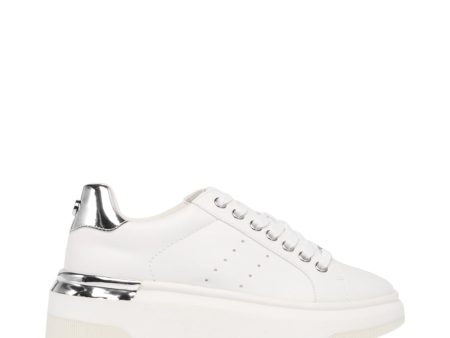 Glacial Sneaker WHITE SILVER Supply