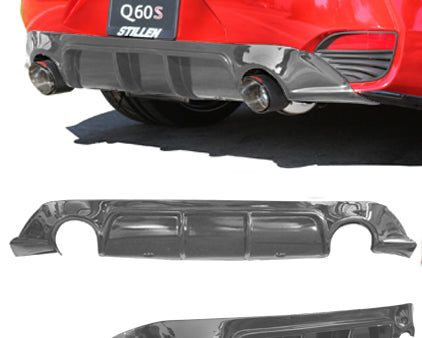 2017-2022 Infiniti Q60 3.0t Rear Diffuser [Unpainted] - KB11235 For Discount