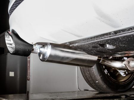 2019-2023 Nissan Altima 2.5L AWD Axle Back Exhaust [Carbon Fiber Tips] - 508324 Hot on Sale