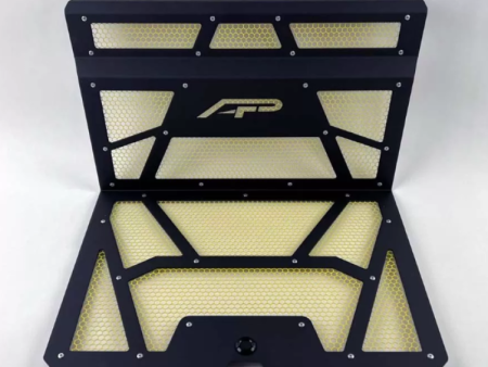 Agency Power 14-18 Polaris RZR Gloss Black Yellow Vented Engine Cover For Sale