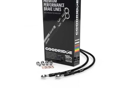 Goodridge 99-03 Kawasaki ZR-7 ZR-7S Black Rear SS Brake Lines Cheap